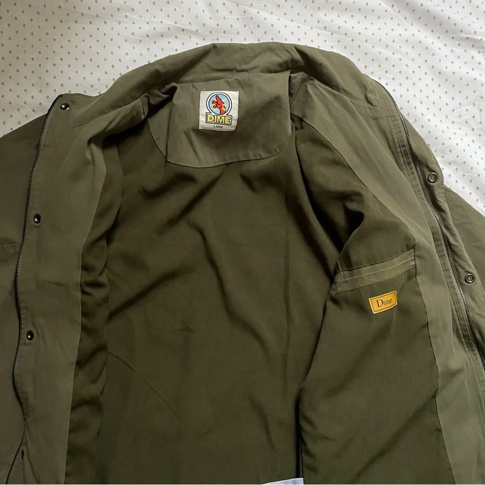 Dime Men’s Military I Know Jacket Army Green Size Large - Picture 6 of 10